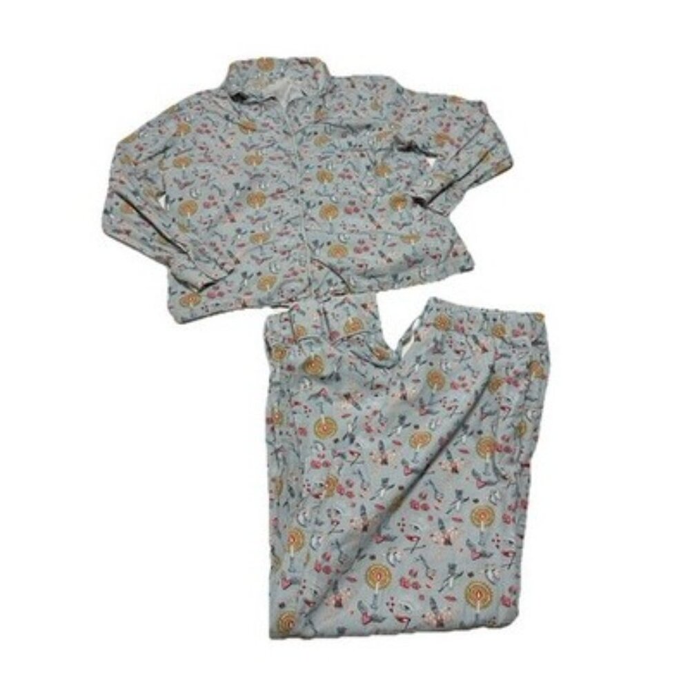 Cath Kidston Women’s Blue Cupid Heart Valentines Pajama Set Medium